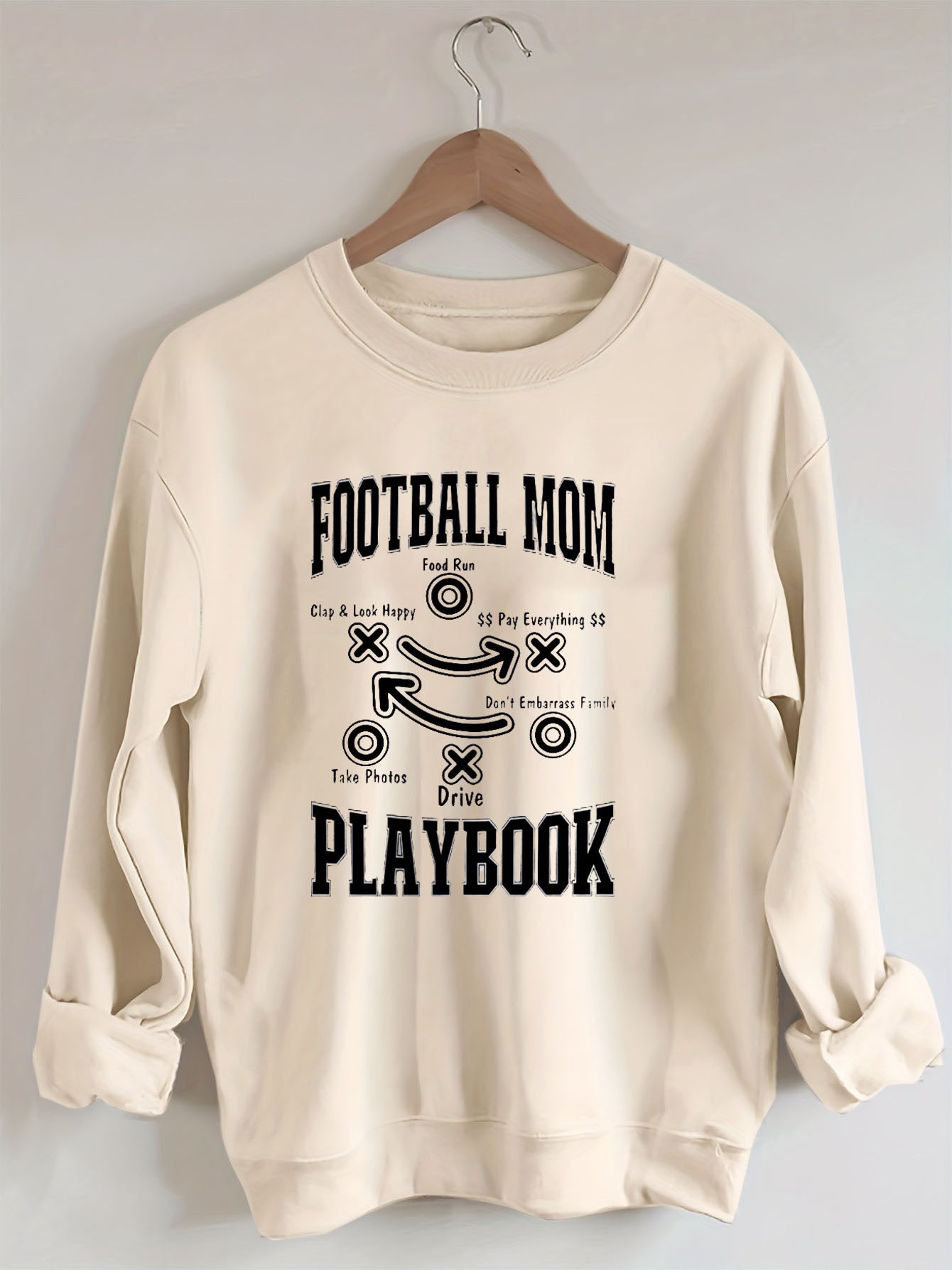 Funny Football Mom Playbook,Football Season Sweatshirt