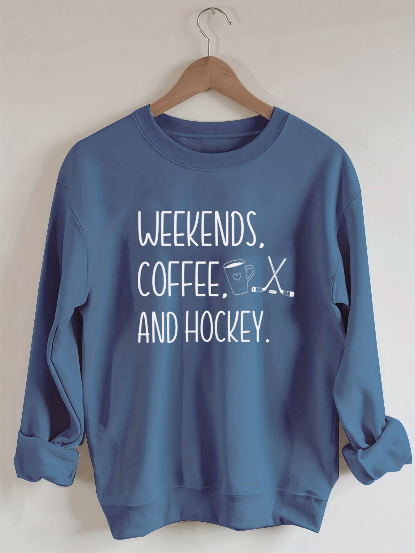 Weekends Coffee Hockey Sweatshirt