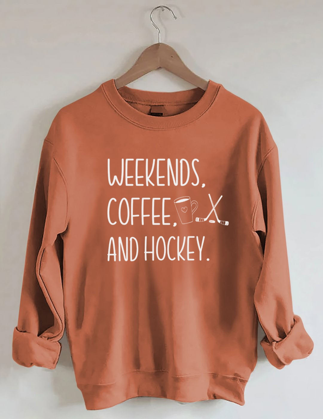 Weekends Coffee Hockey Sweatshirt
