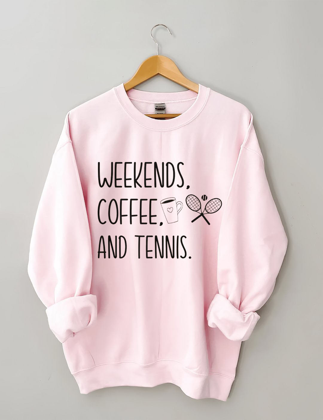 Weekends Coffee and Tennis Sweatshirt