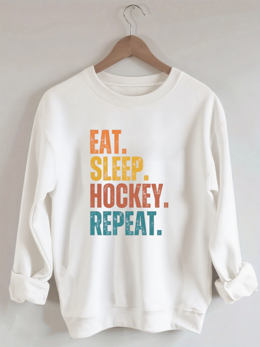Eat Sleep Hockey Repeat Sweatshirt