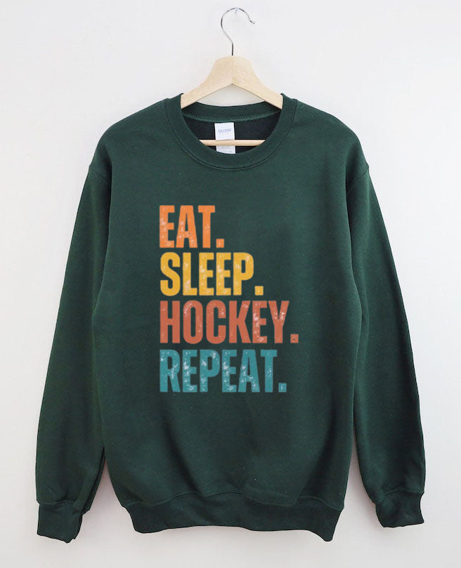Eat Sleep Hockey Repeat Sweatshirt