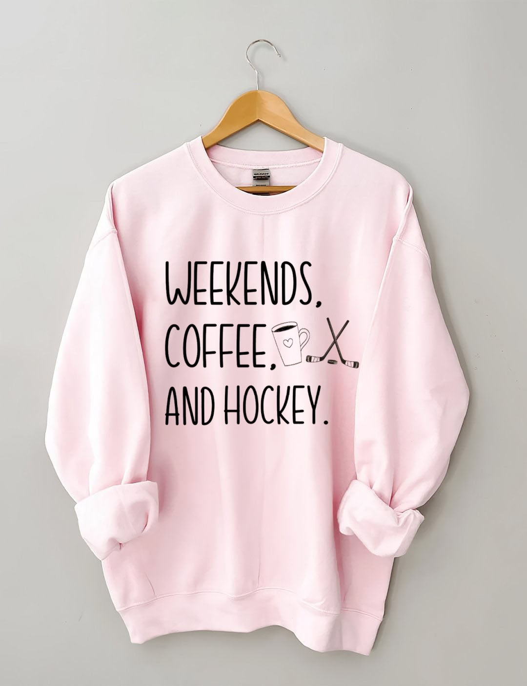 Weekends Coffee Hockey Sweatshirt
