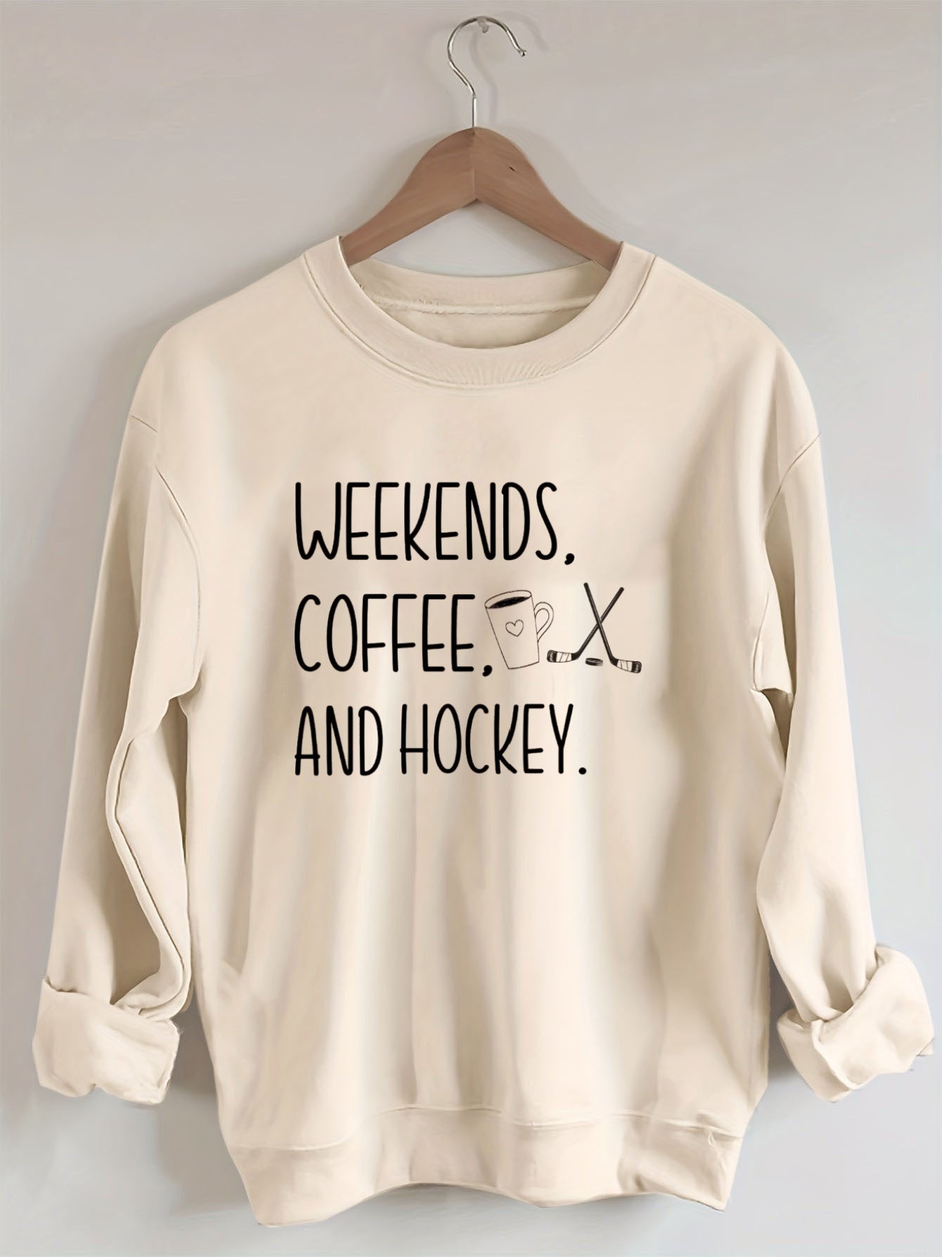 Weekends Coffee Hockey Sweatshirt