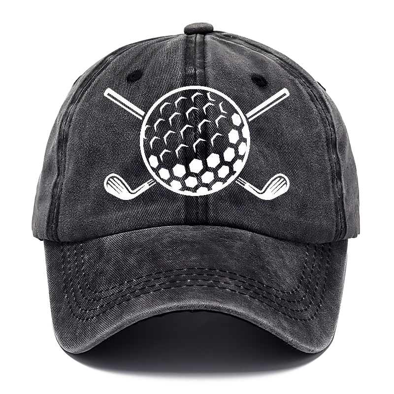 Golf Ball And Clubs Classic Cap