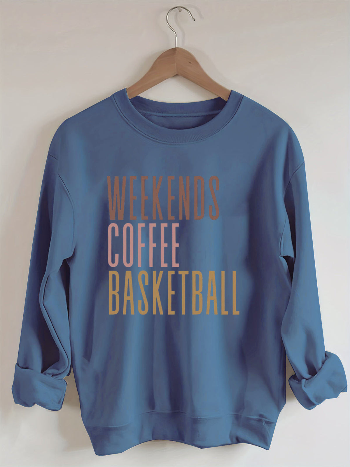 Weekends Coffee Basketball Sweatshirt