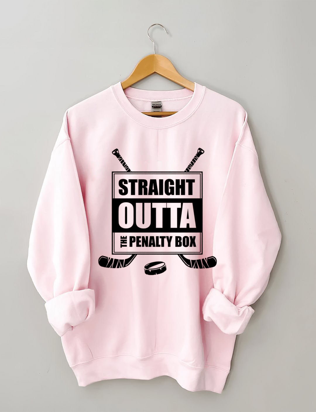 Straight Outta The Penalty Box Hockey Sweatshirt
