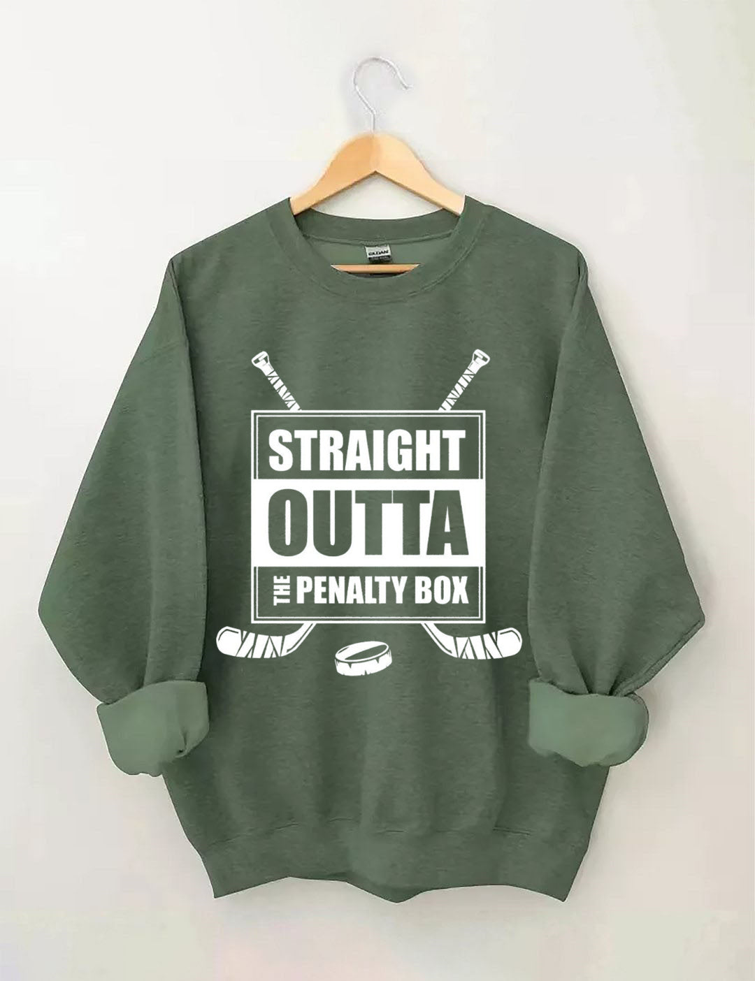 Straight Outta The Penalty Box Hockey Sweatshirt