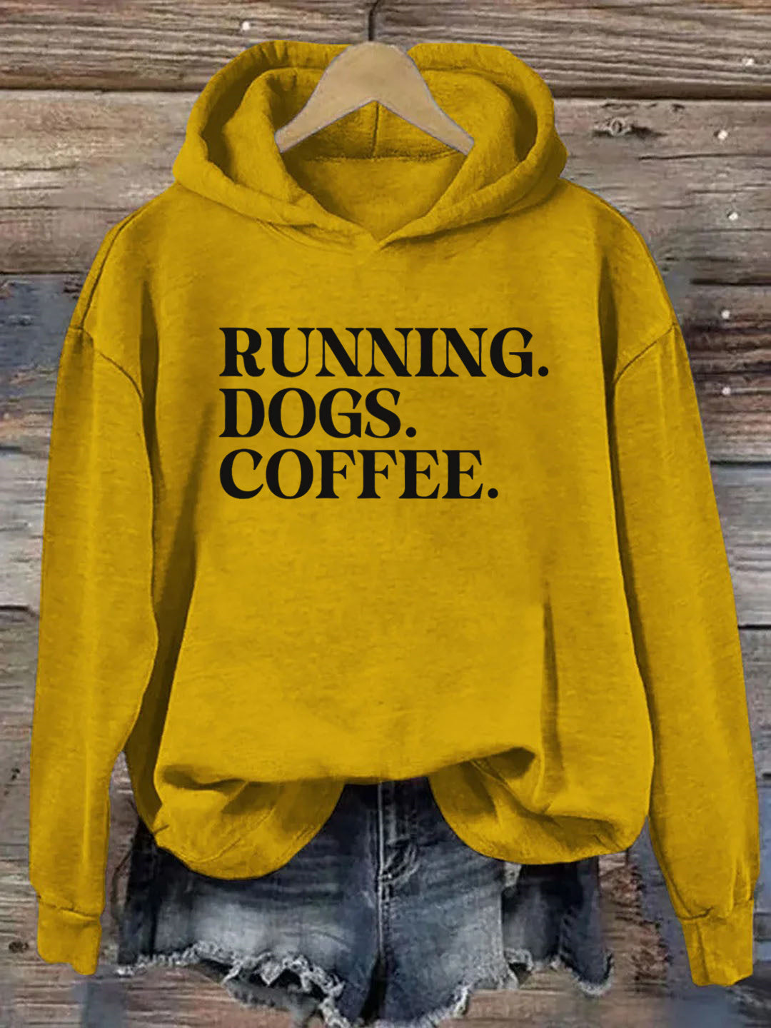 Running Dogs and Coffee Hoodie