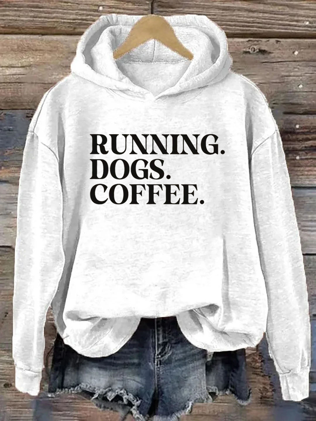 Running Dogs and Coffee Hoodie