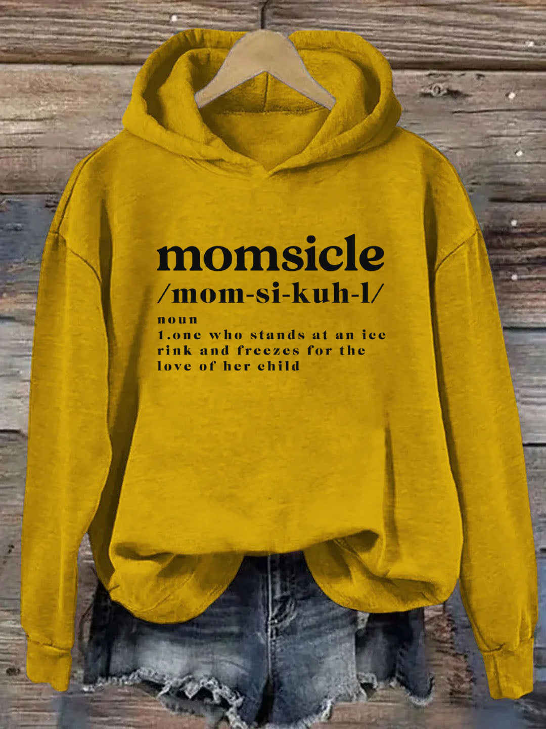 Momsicle Definition  Ice Hockey Hoodie