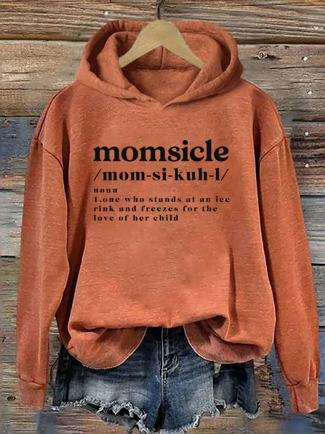 Momsicle Definition  Ice Hockey Hoodie