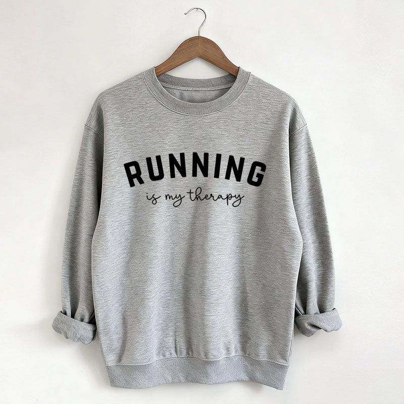 Running Is My Therapy Sweatshirt