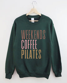 Weekends Coffee Pilates Sweatshirt