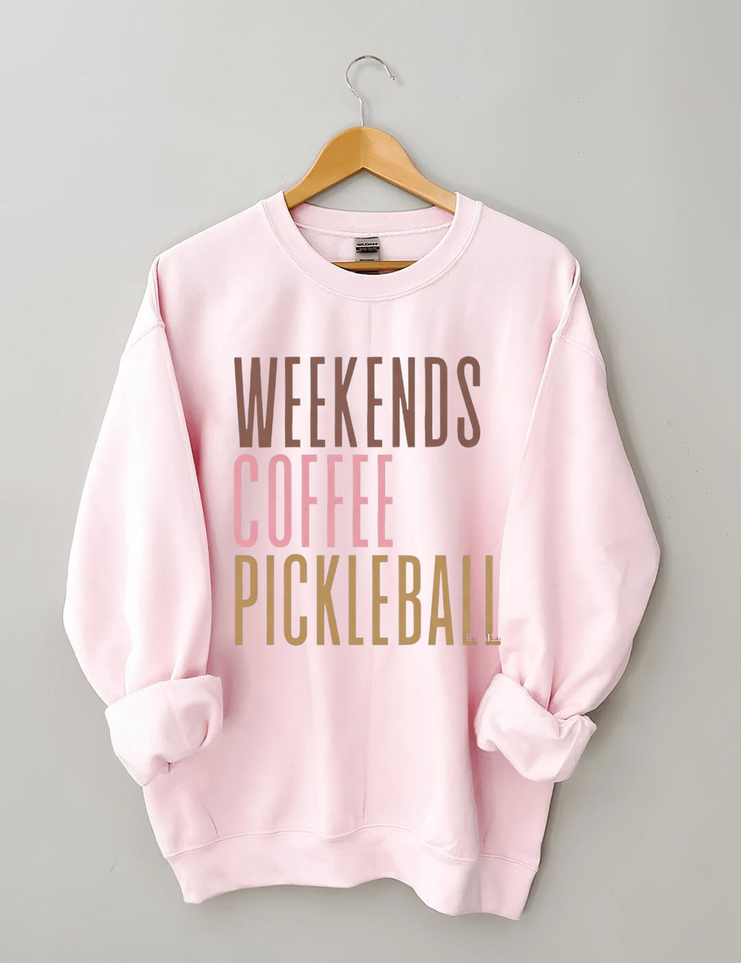 Weekends Coffee Pickleball Sweatshirt