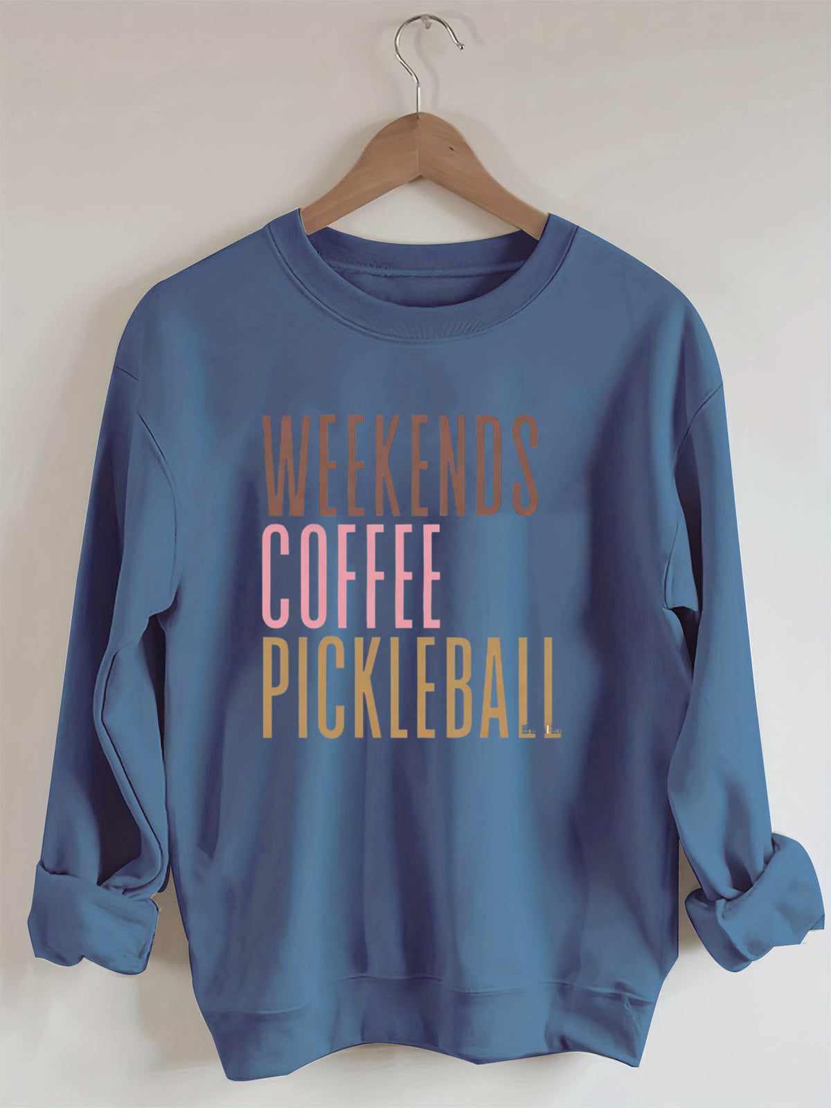 Weekends Coffee Pickleball Sweatshirt