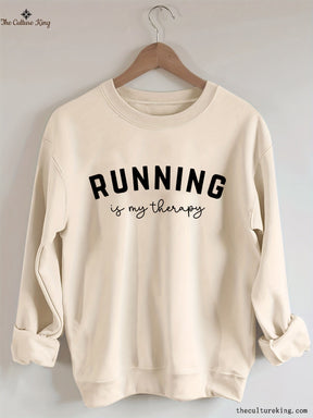 Running Is My Therapy Sweatshirt