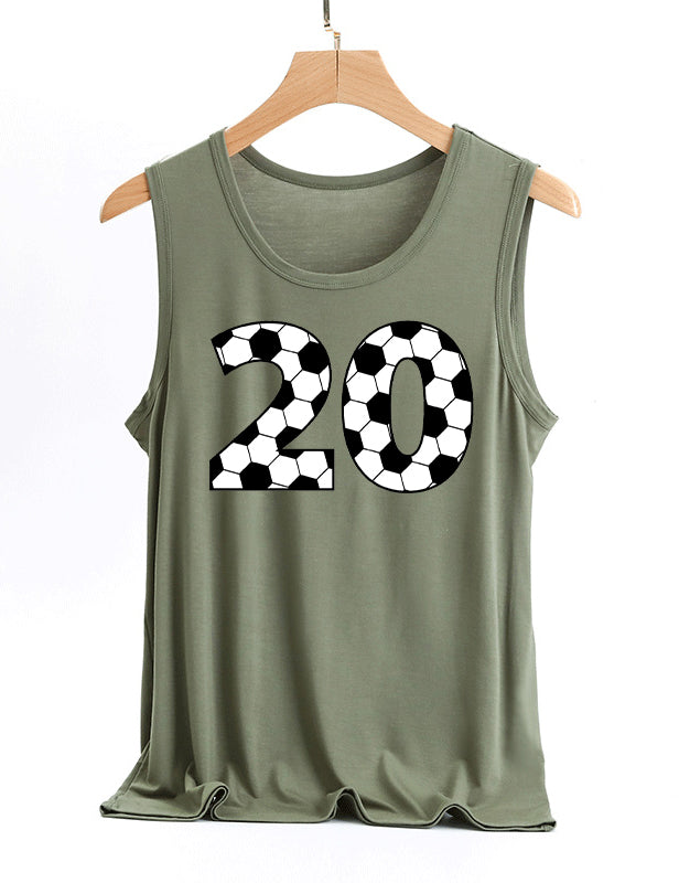 Soccer Custom Number Tank Top