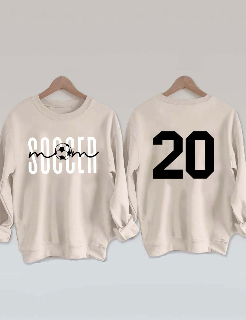 Soccer Mom Custom Number Sweatshirt