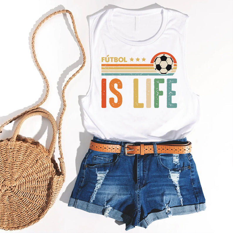 Futbol Is Life Tanks Top