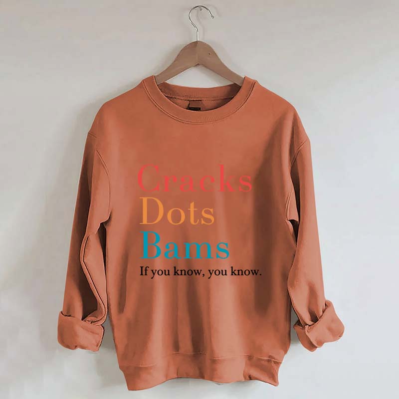 Cracks Dots Bams Sweatshirt