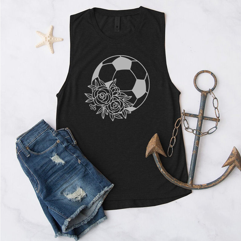 Flowers Soccer Tanks Top