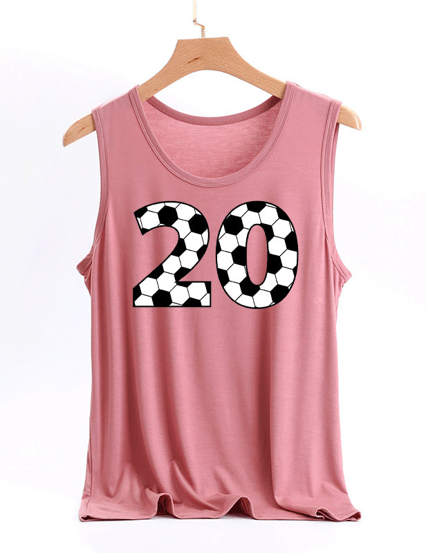 Soccer Custom Number Tank Top