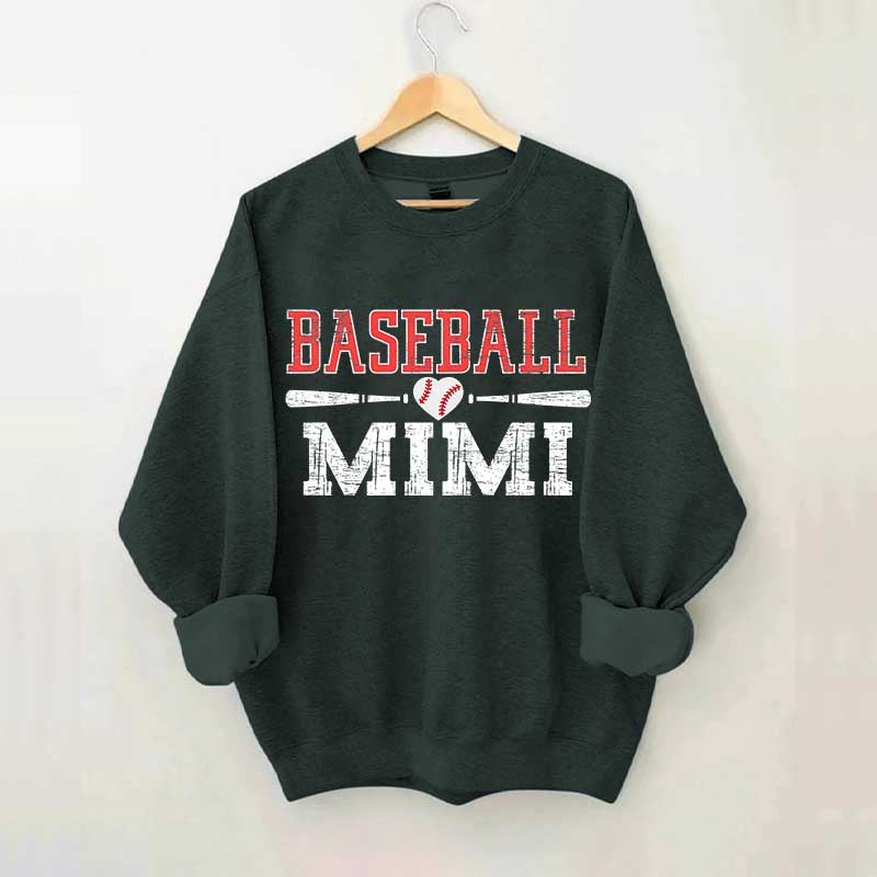 Mimi Baseball Ladies Cute Sweatshirt