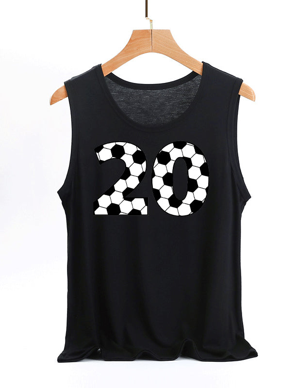 Soccer Custom Number Tank Top