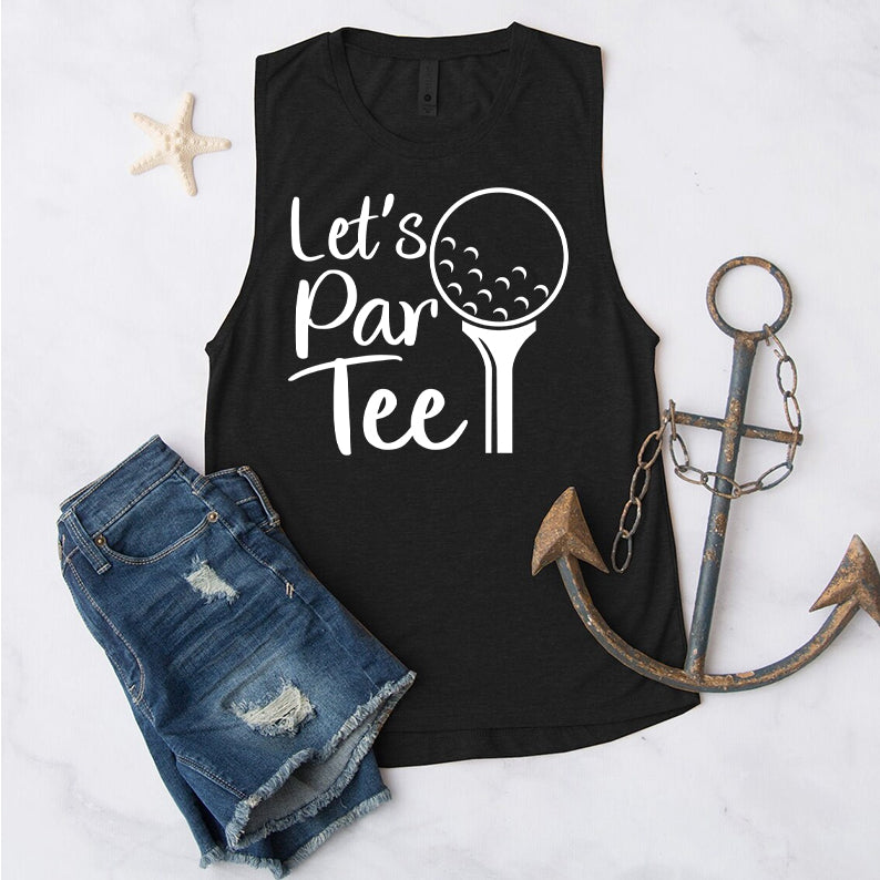 Let's Par Tee Golf Tanks Top