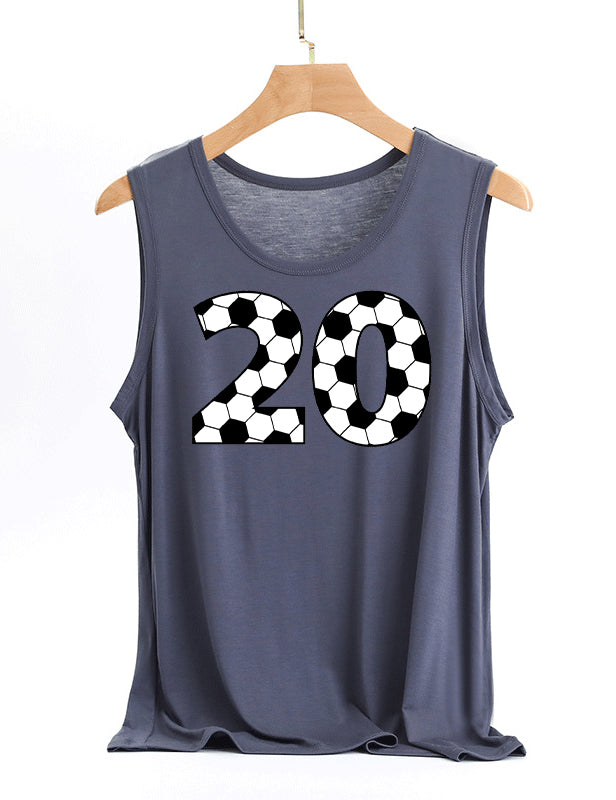 Soccer Custom Number Tank Top