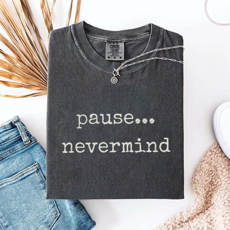 Pause Nevermind Mahjong T-Shirt