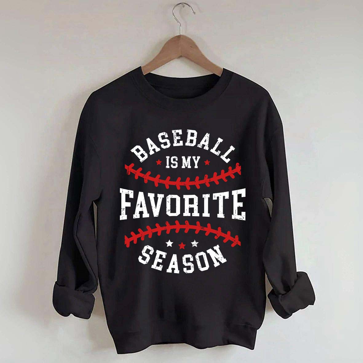 Retro Baseball Is My Favorite Season Sweatshirt