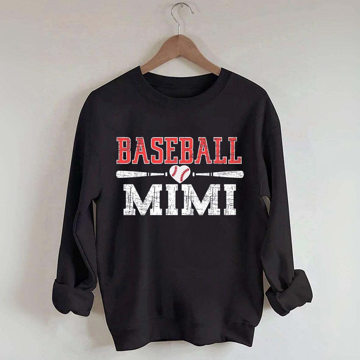Mimi Baseball Ladies Cute Sweatshirt