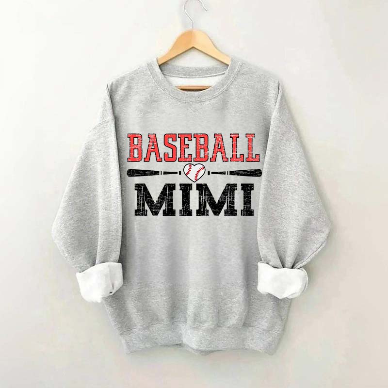 Mimi Baseball Ladies Cute Sweatshirt