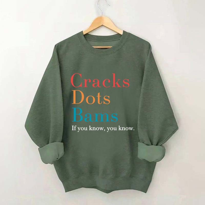 Cracks Dots Bams Sweatshirt