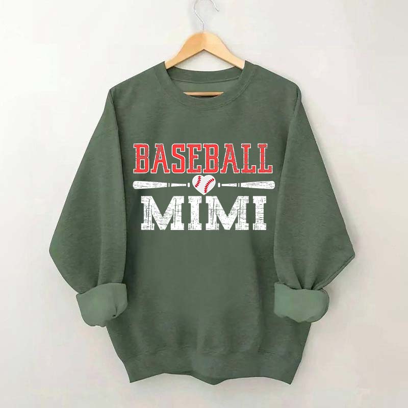 Mimi Baseball Ladies Cute Sweatshirt