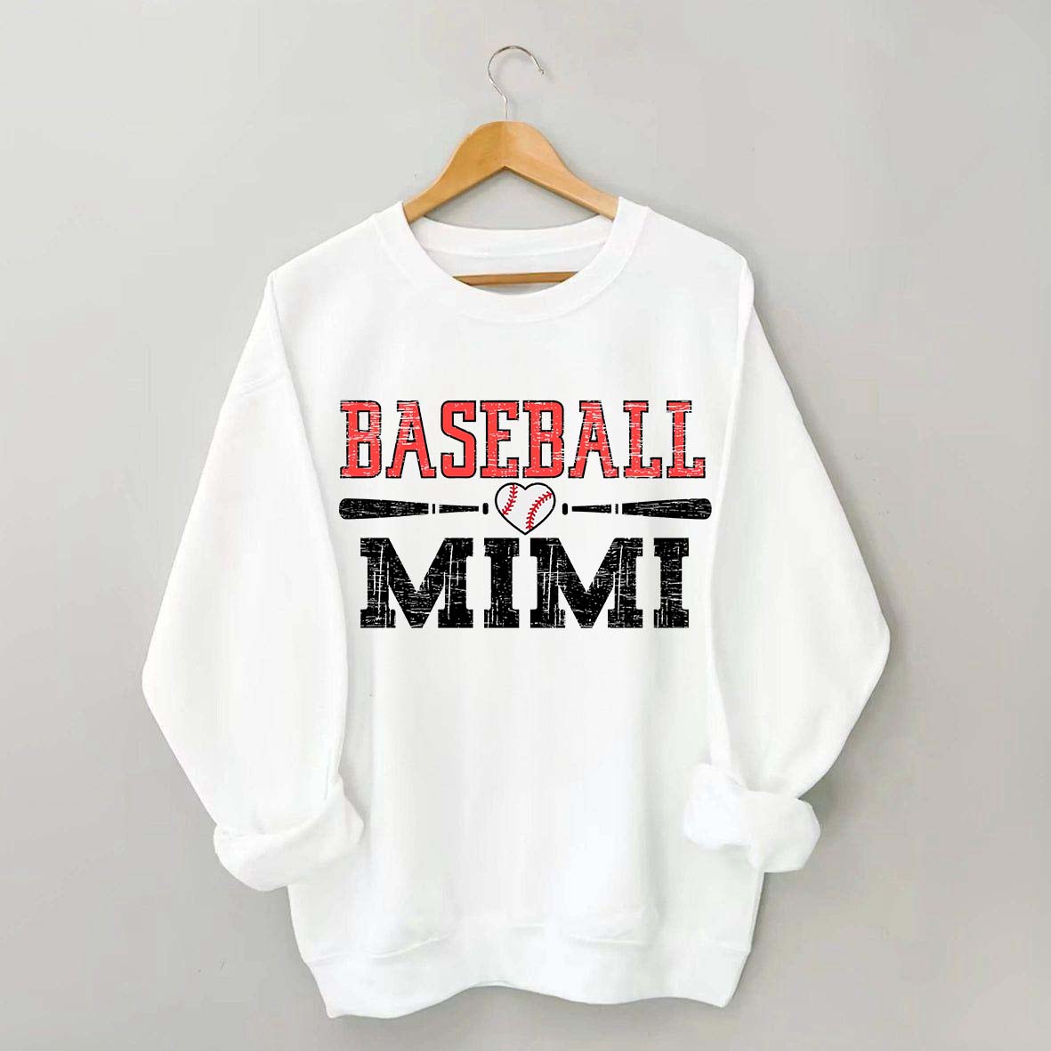 Mimi Baseball Ladies Cute Sweatshirt