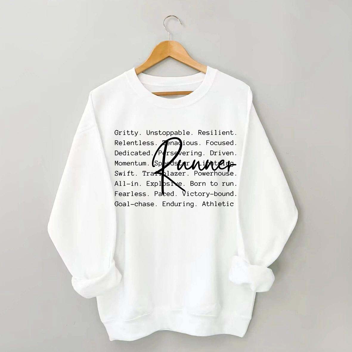 Runner Words Marathon Sweatshirt