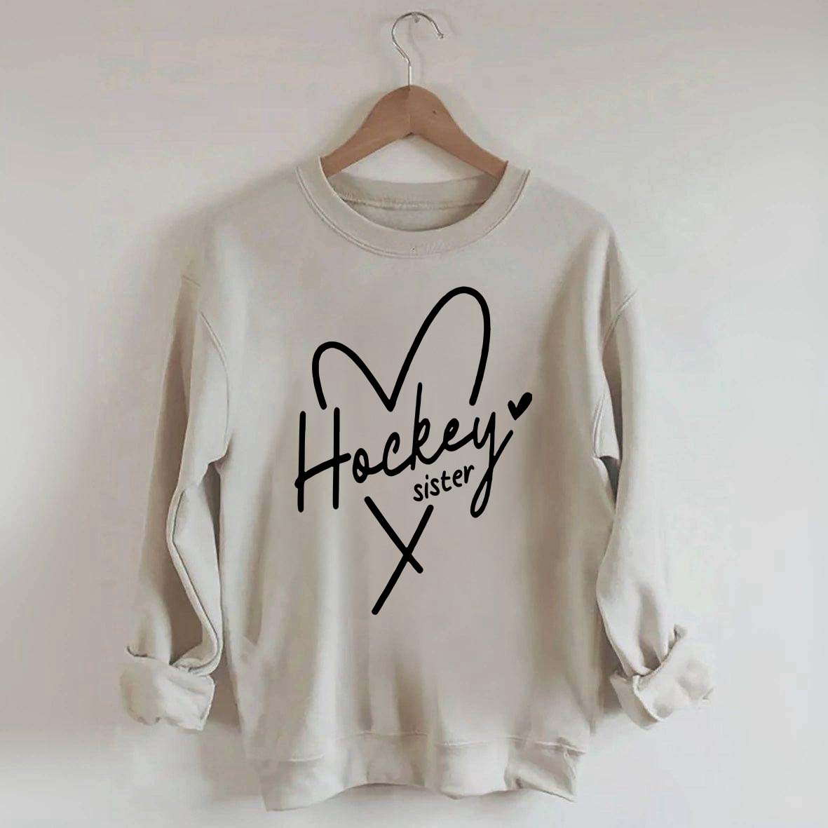 Hockey Sister Heart Sweatshirt