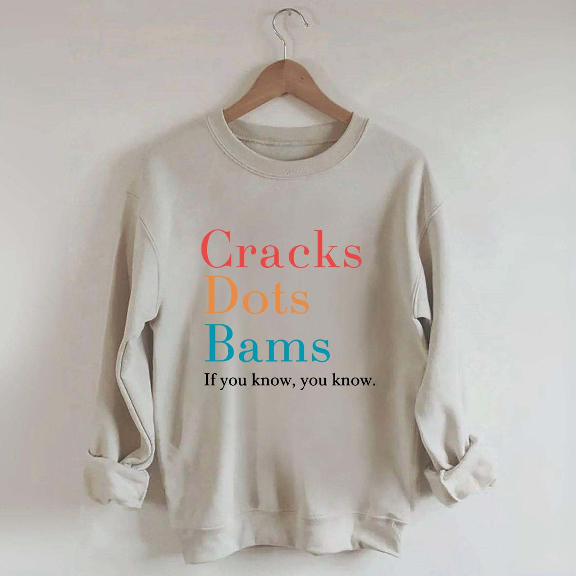 Cracks Dots Bams Sweatshirt