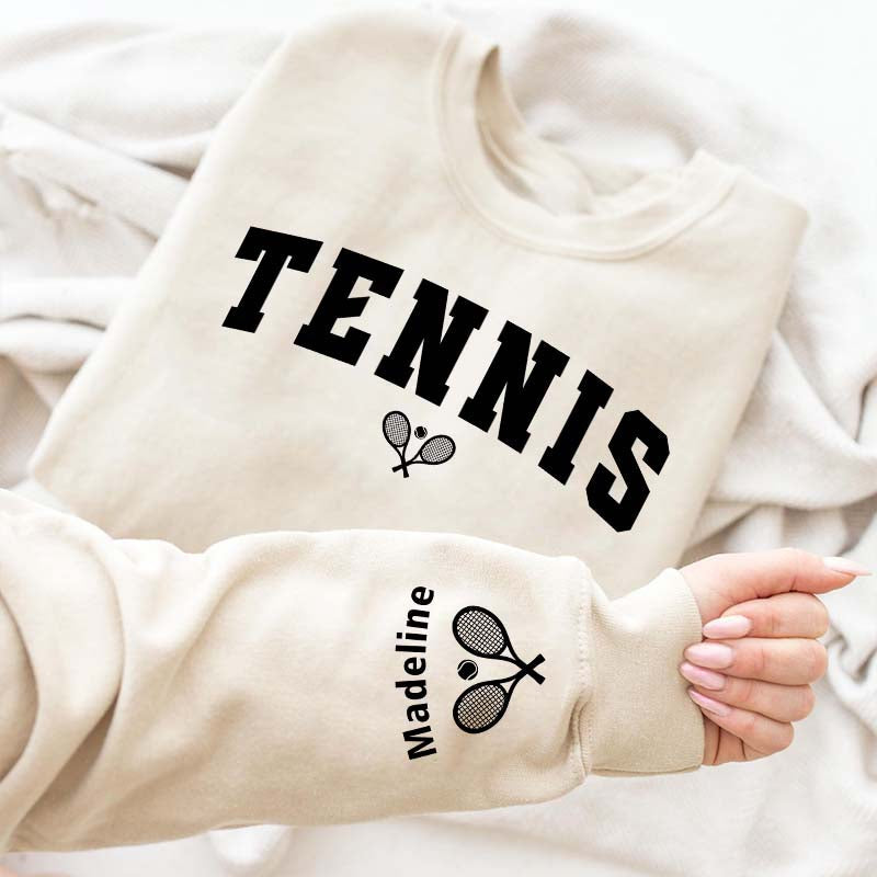 Custom Name Matching Tennis Team Sweatshirt