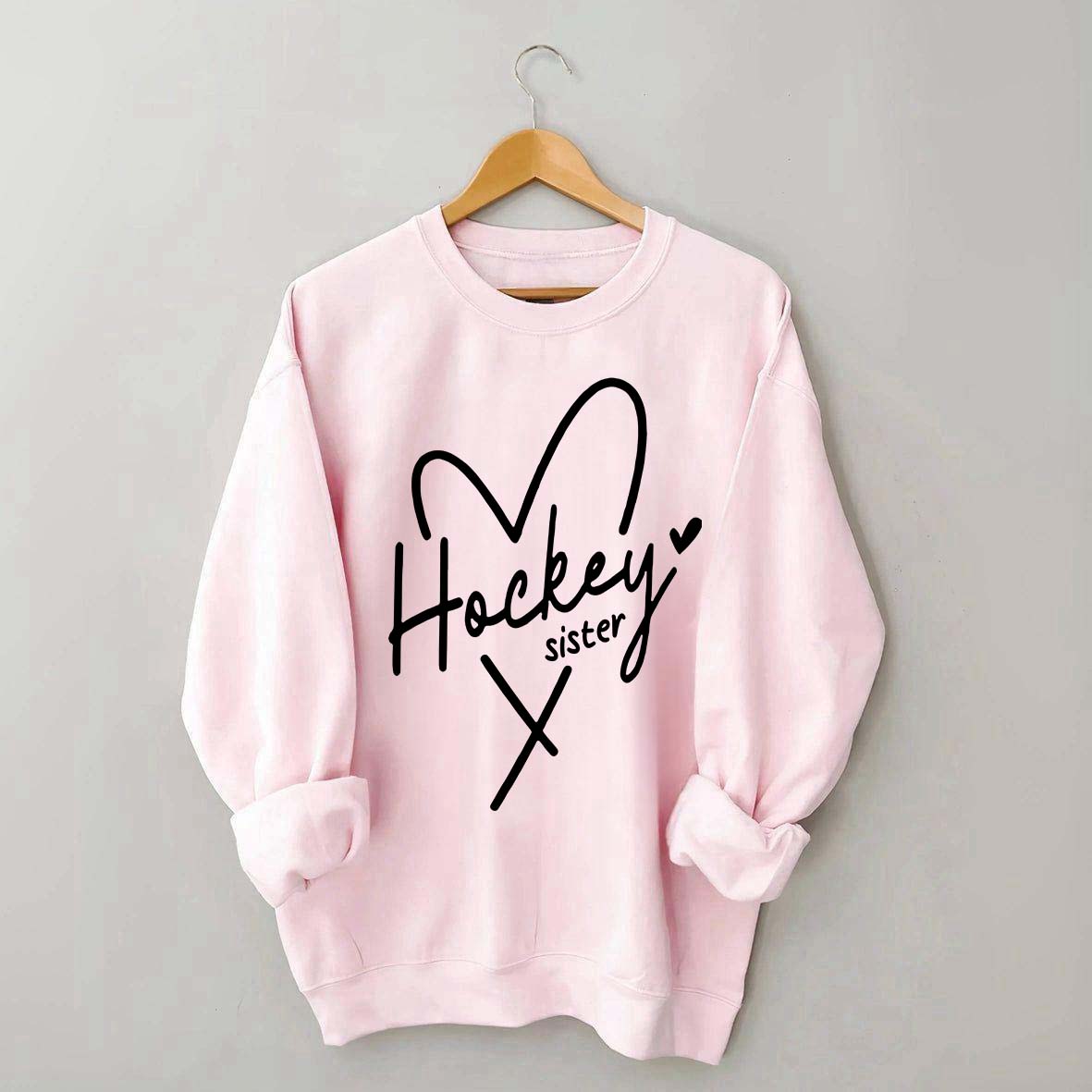 Hockey Sister Heart Sweatshirt