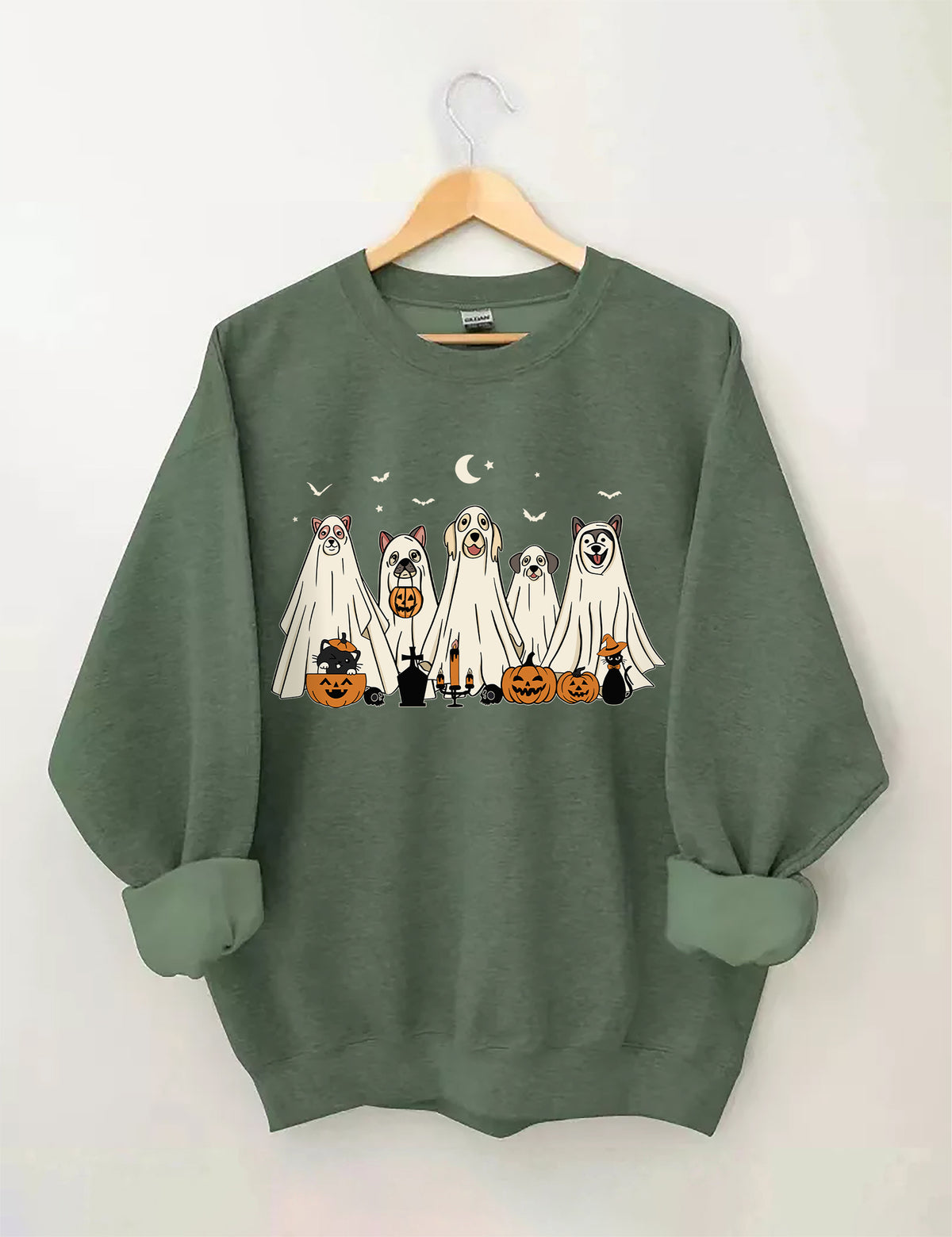 Halloween Ghost Dog Sweatshirt
