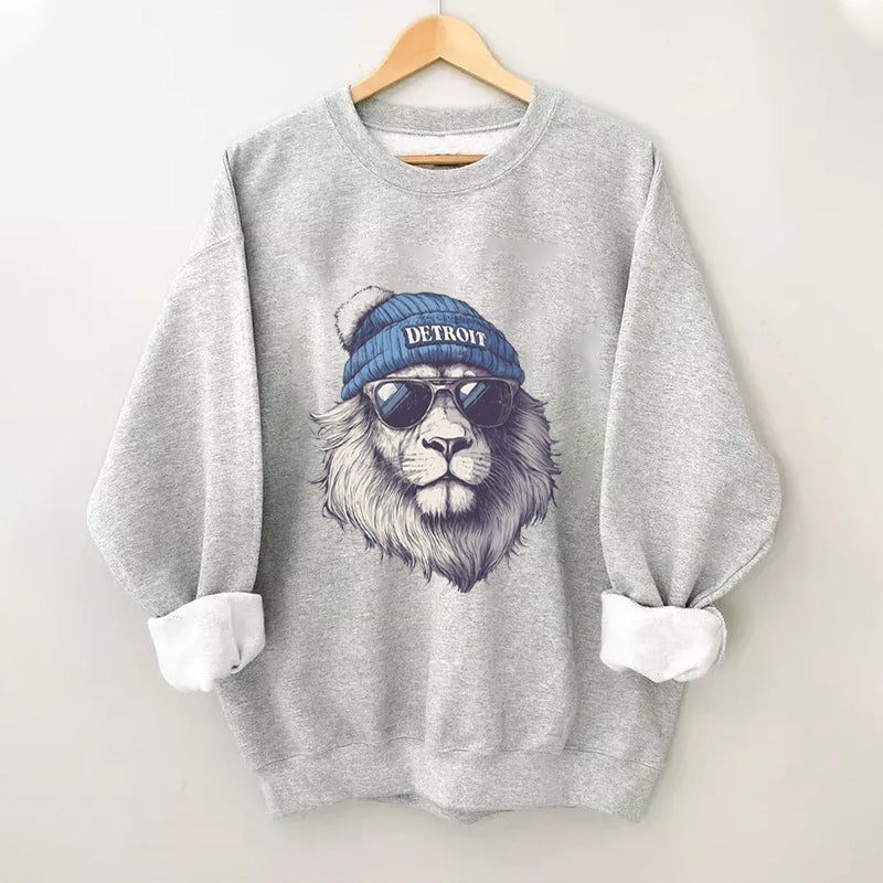 Comfort Colors Detroit Football Mascot Sweatshirt
