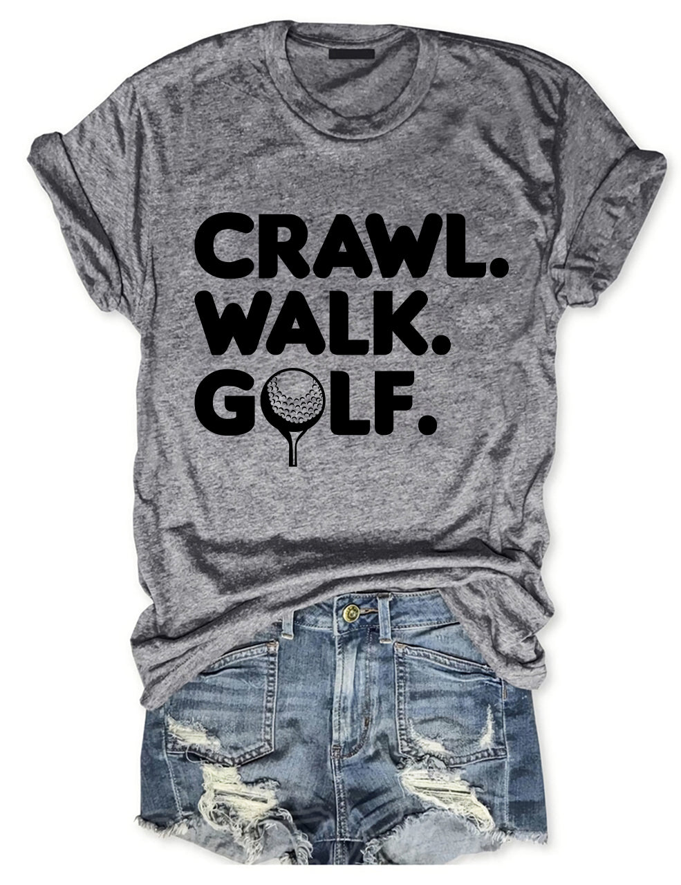 Crawl Walk Golf T-shirt