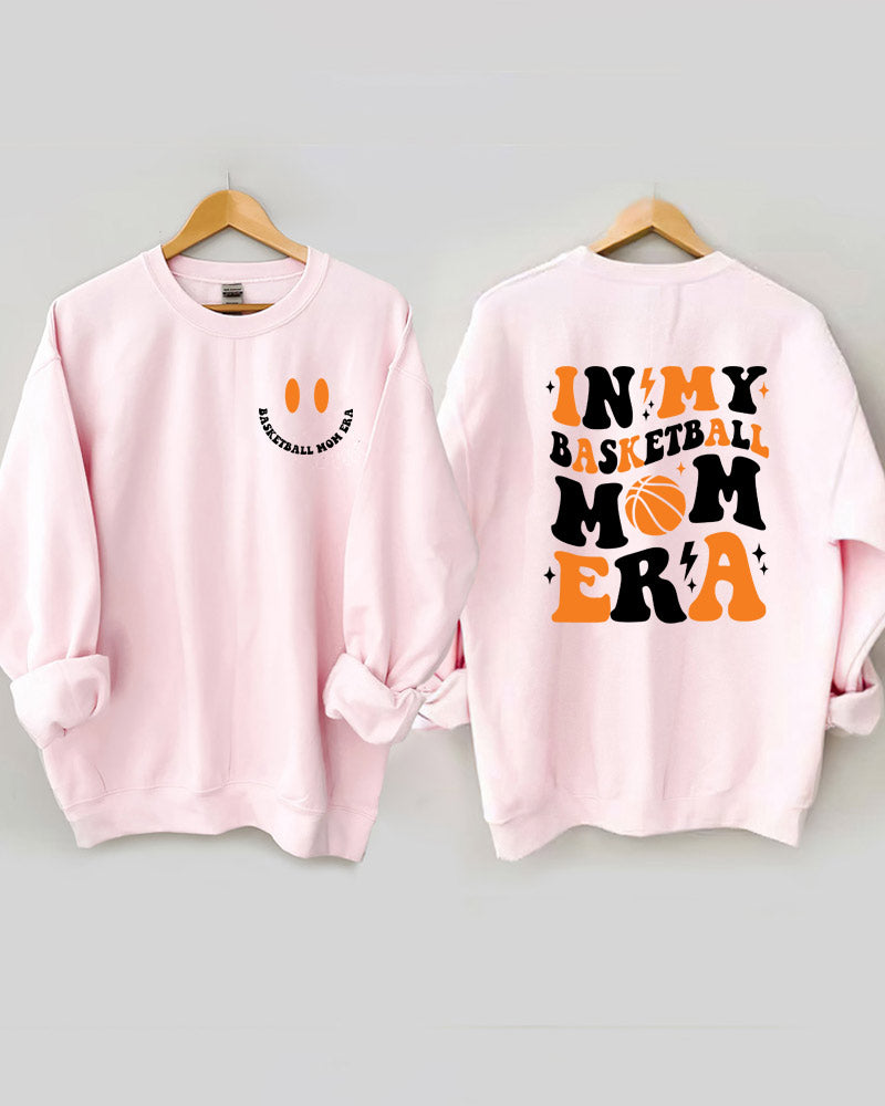 In My Basketball Mom Era Graphic Crewneck Sweatshirt