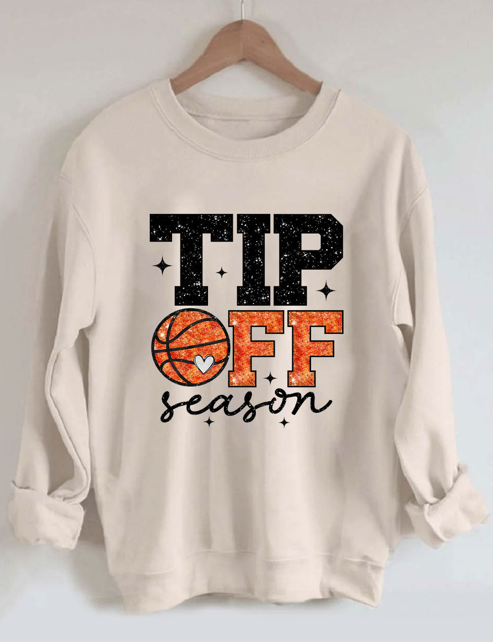 Tip Off Season Basketball Sweatshirt