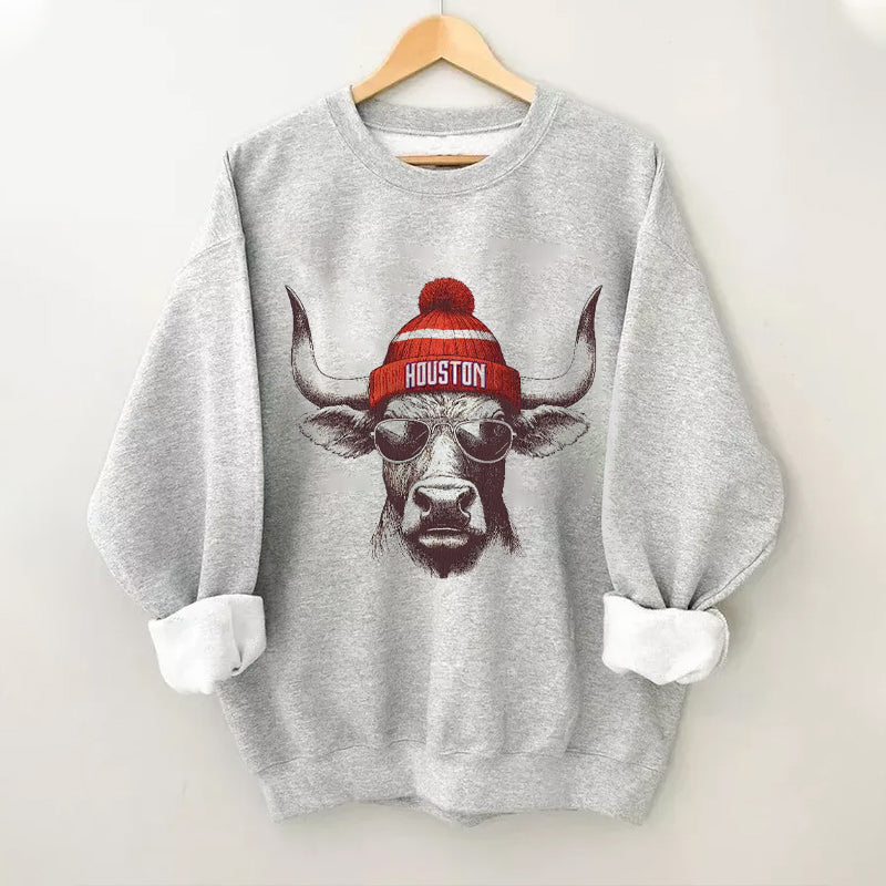 Comfort Colors Houston Football Mascot Sweatshirt