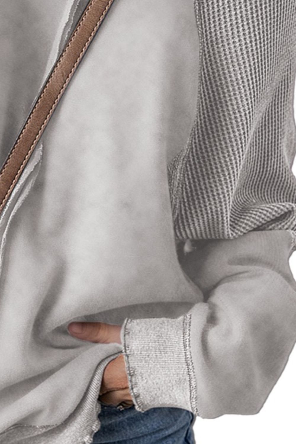 The Raven Waffle Seam Sweatshirt (Expanded Colors)